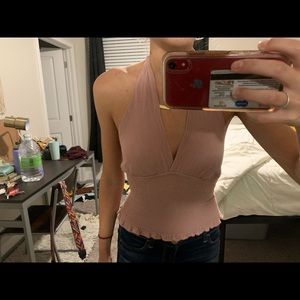 pink (blush) halter tank